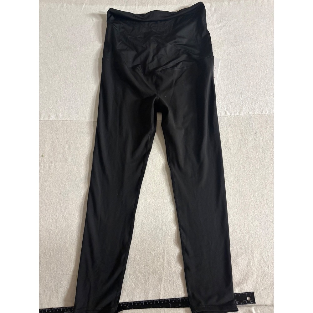 Isabel Maternity by Ingrid & Isabel Black Active Leggings Crossover Panel L NWT